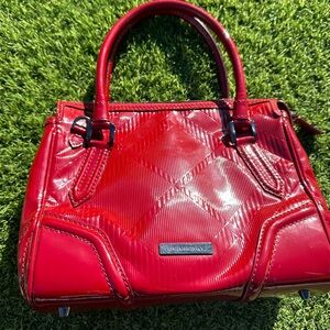 Burberry Glossy Red Satchel